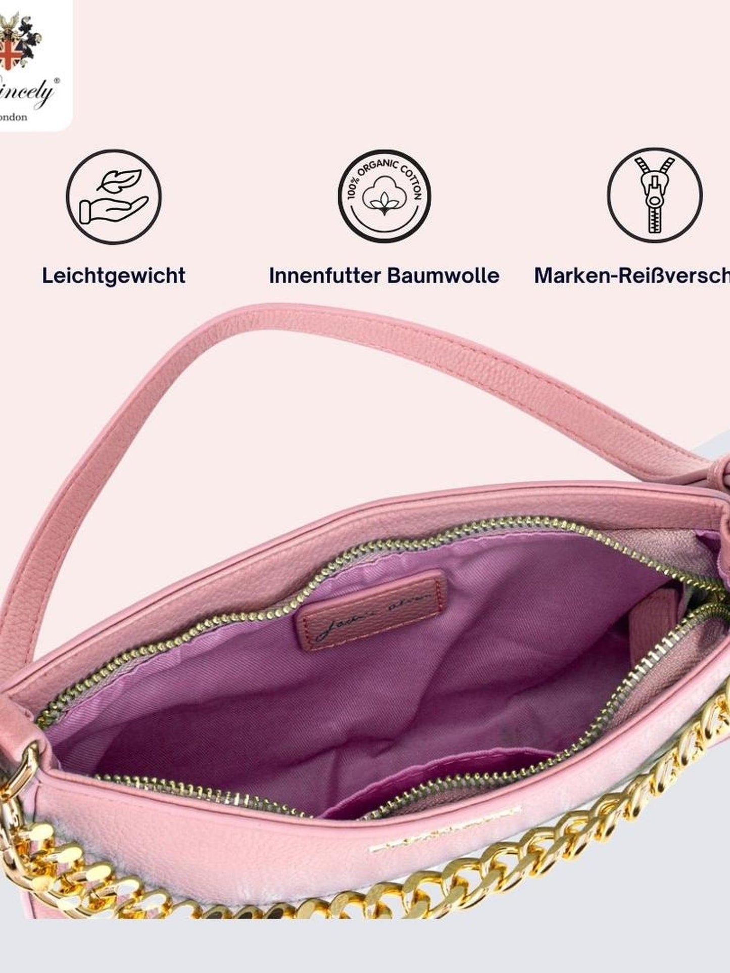 Schultertasche "Jackie Alice" pink