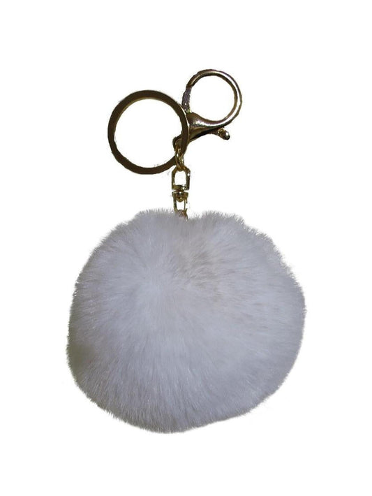 Kunstpelz Kugel  - "Foxy" weiß