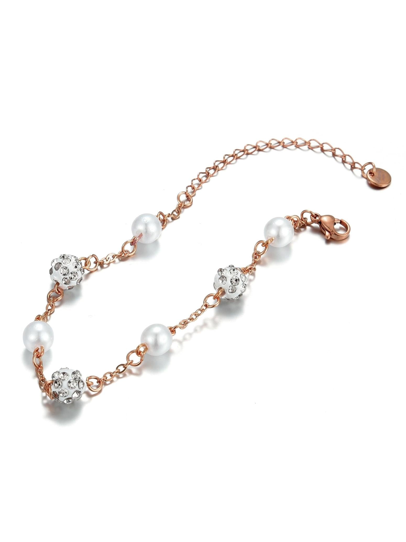 Armband CRYSTAL-PEARL roségold