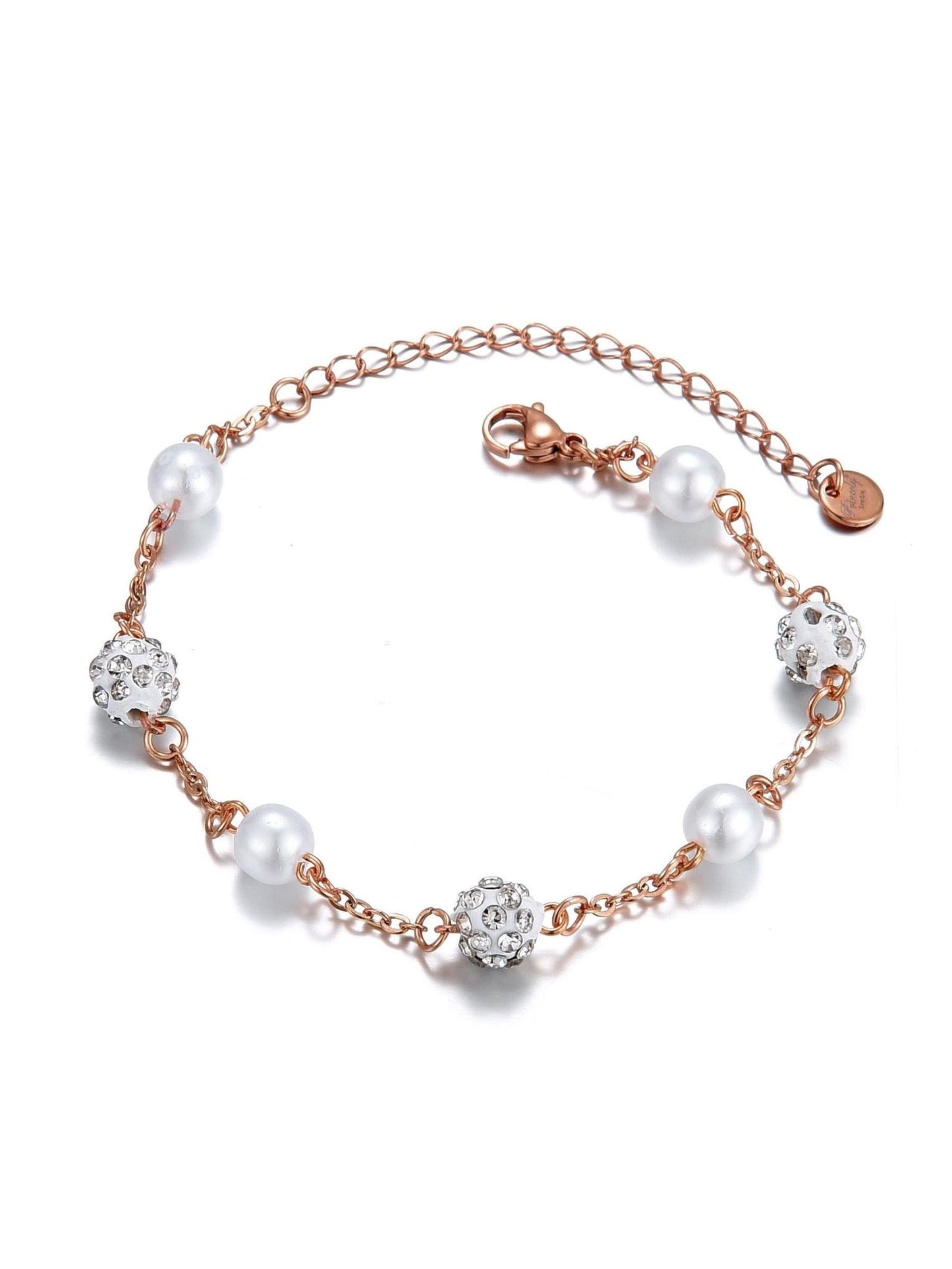 Armband CRYSTAL-PEARL roségold