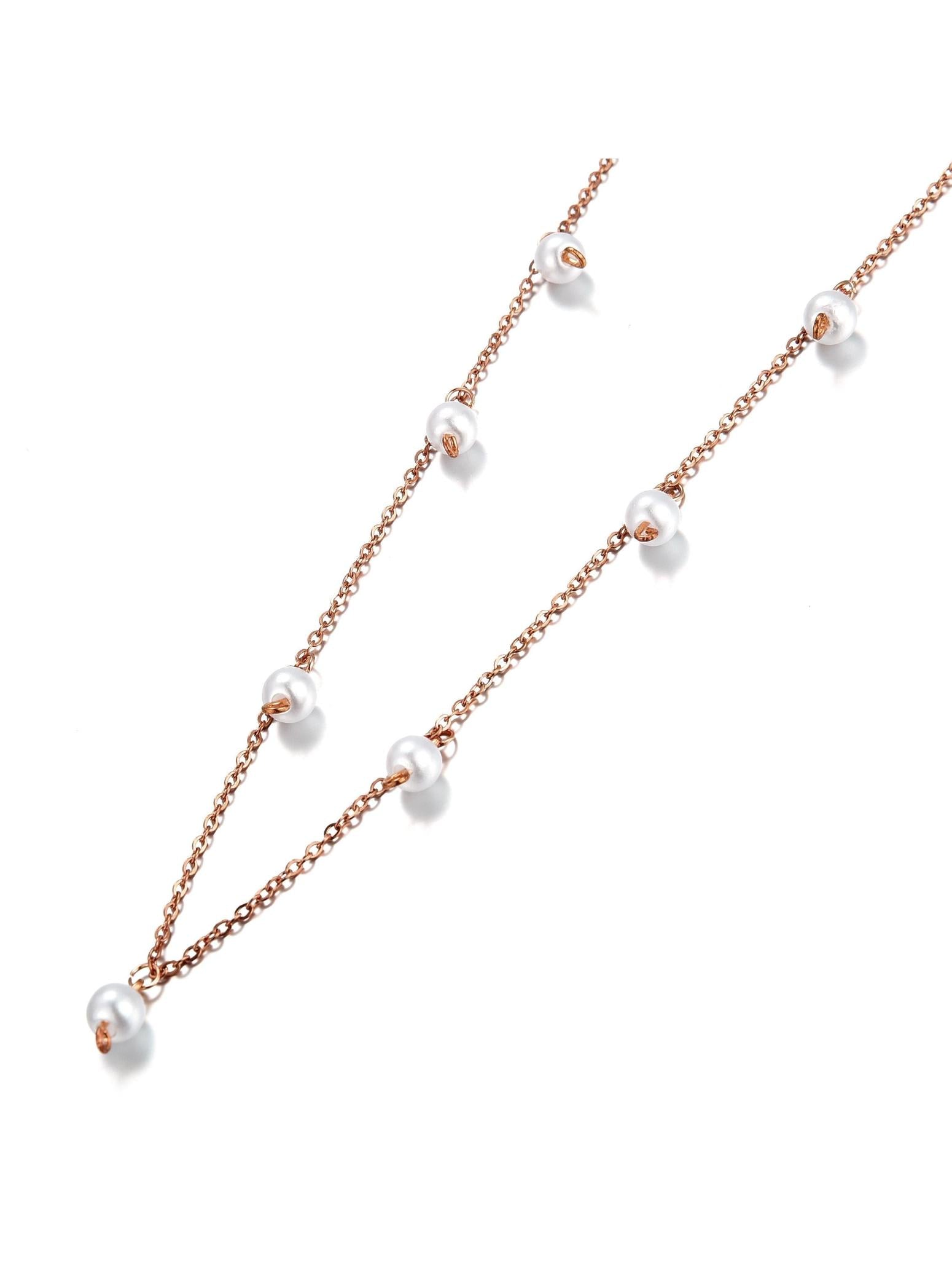 Halskette PEARLS roségold