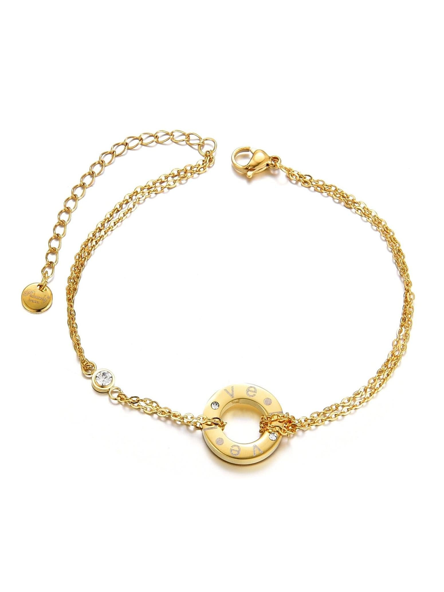 Armband CRYSTAL-LOVE gold