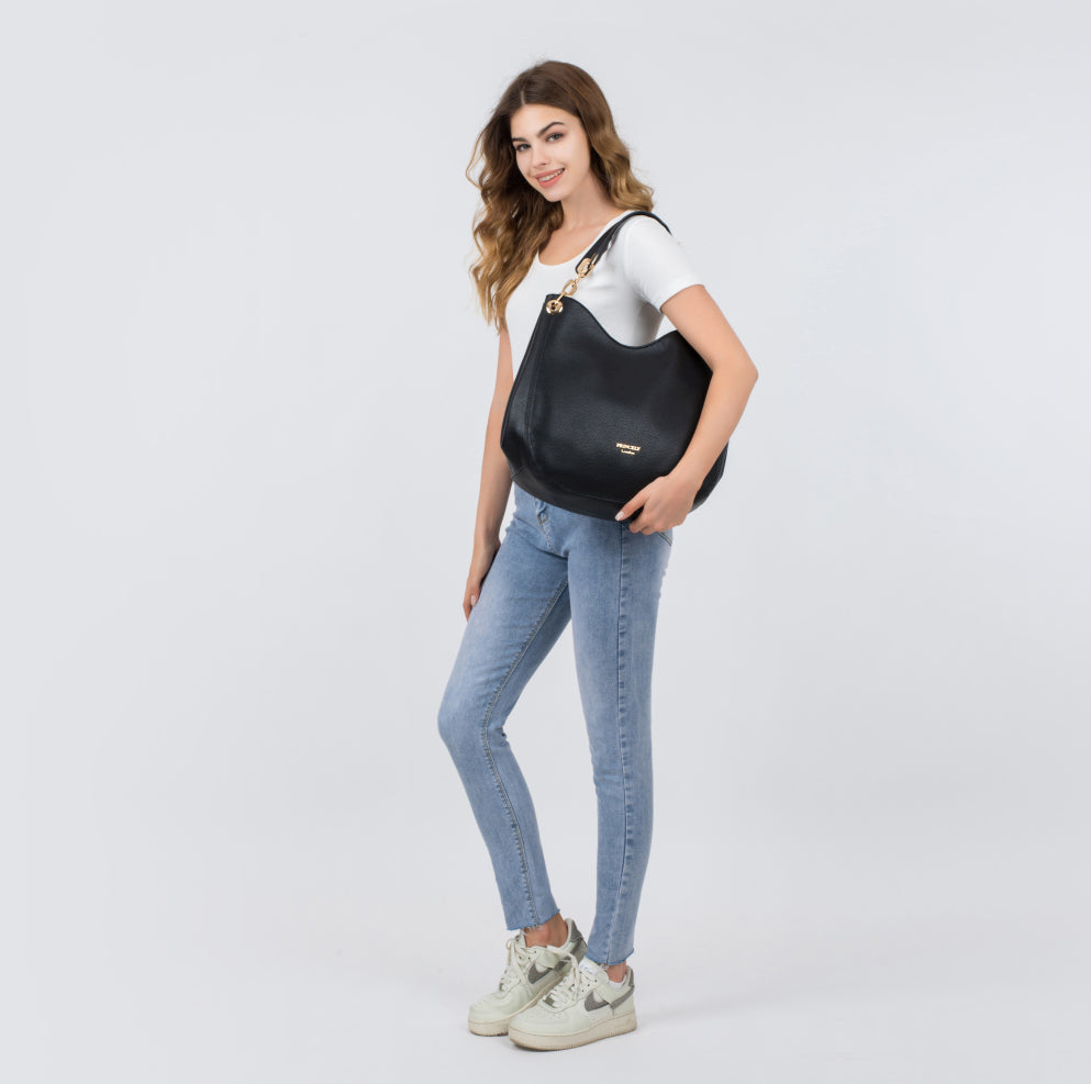 Beuteltasche "Lisa" schwarz