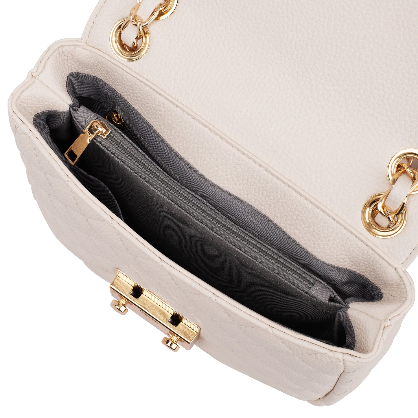 Schultertasche "Jacky" Offwhite