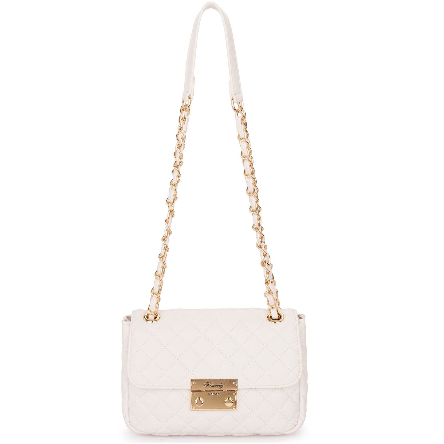 Schultertasche "Jacky" Offwhite
