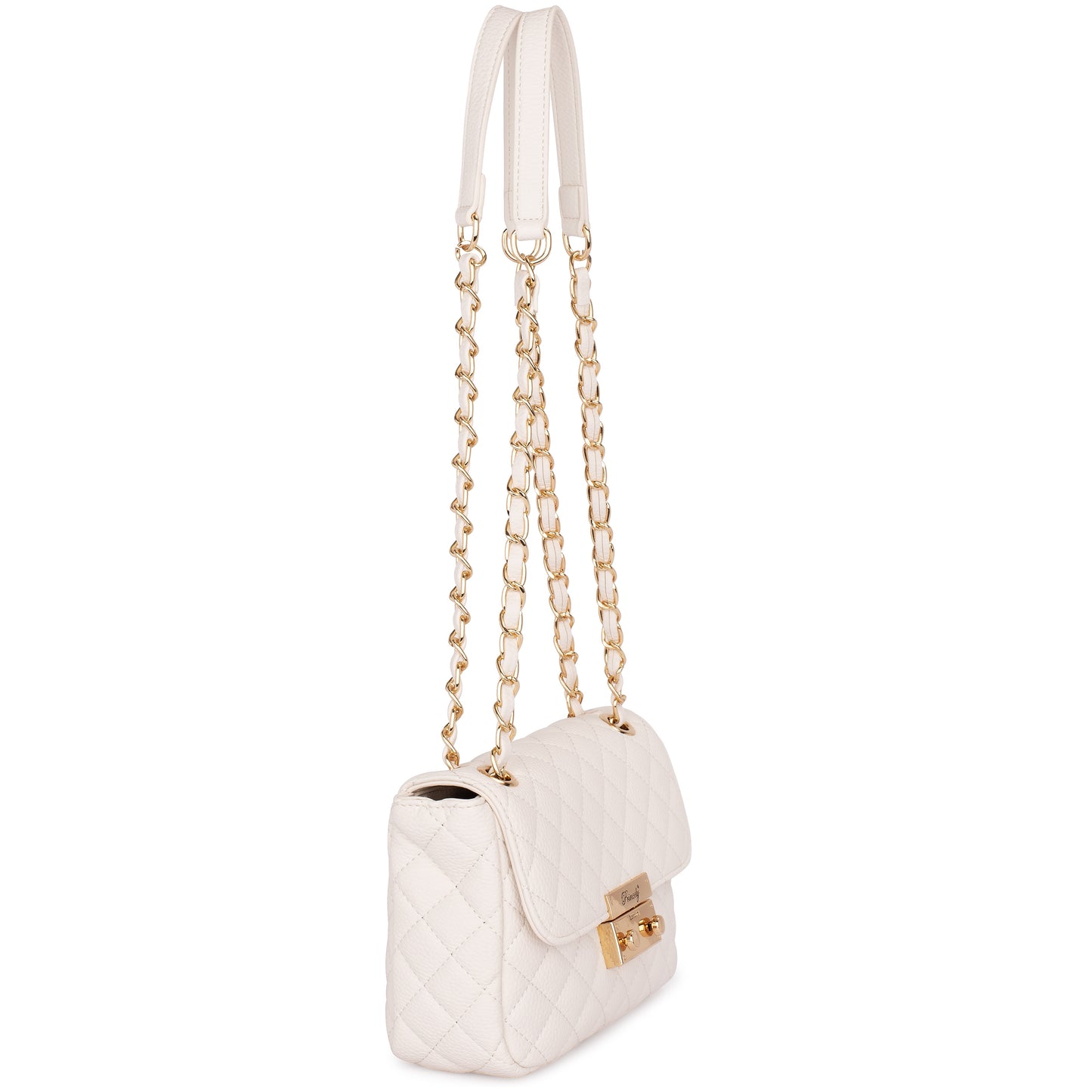 Schultertasche "Jacky" Offwhite