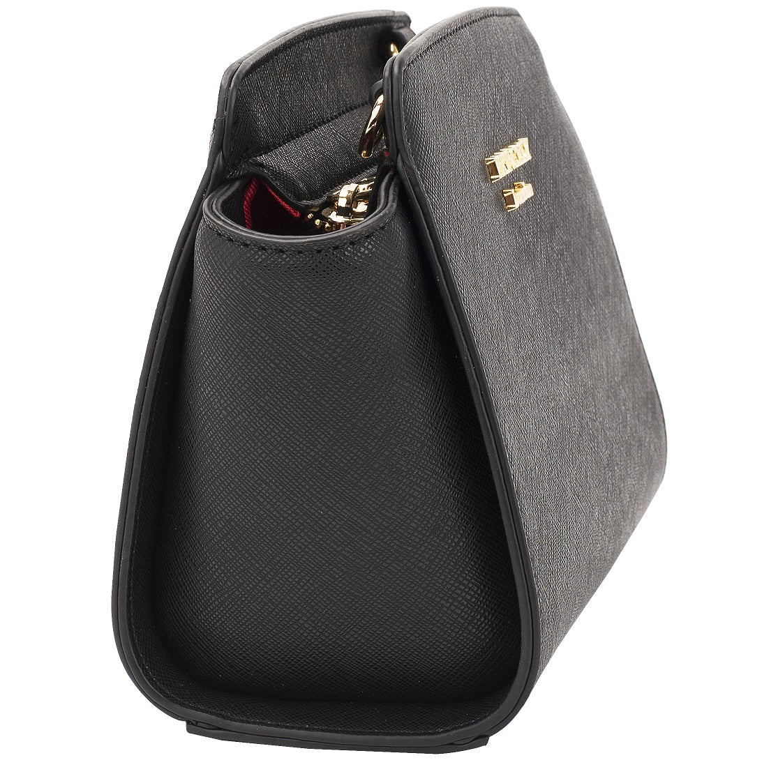Schultertasche Katy small in schwarz