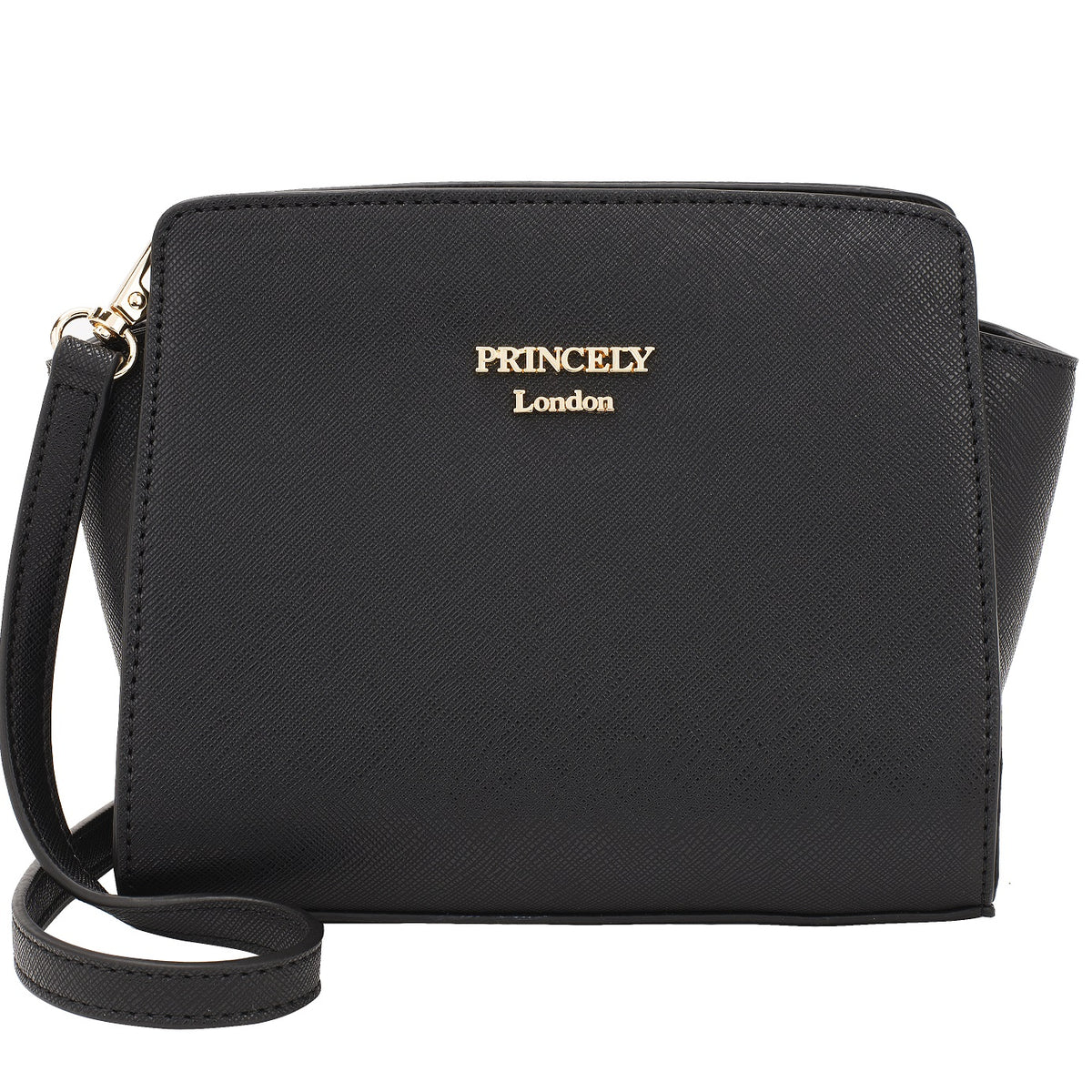 Schultertasche Katy small in schwarz