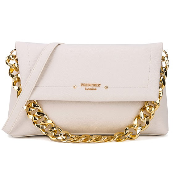 Schultertasche "Laura" Offwhite