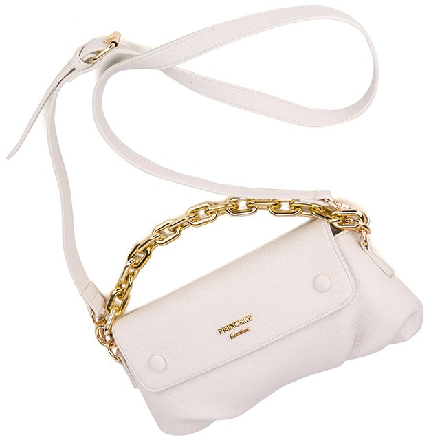 Schultertasche "Laura" Offwhite