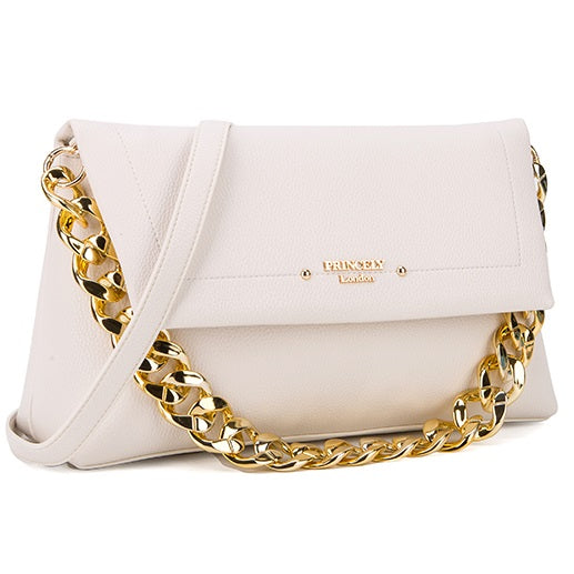 Schultertasche "Laura" Offwhite