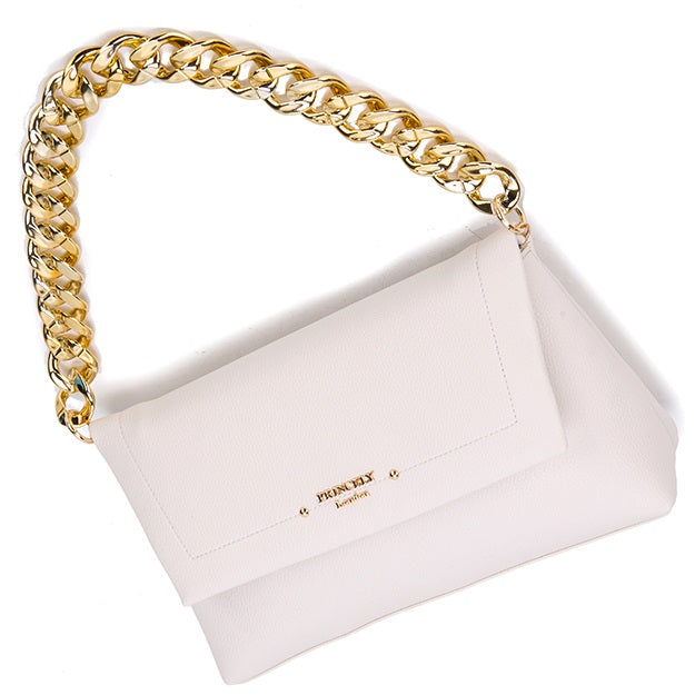 Schultertasche "Laura" Offwhite