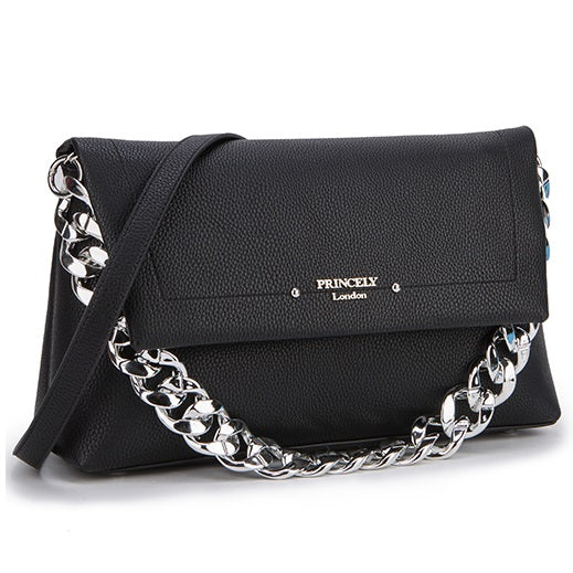 Schultertasche "Laura" Schwarz