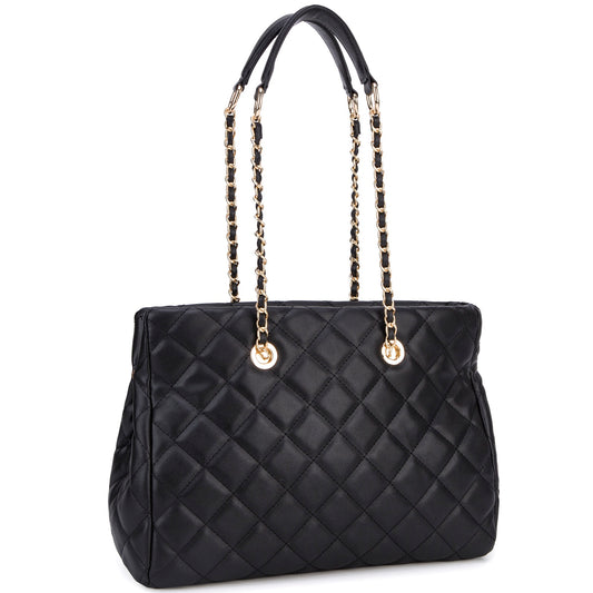 Schultertasche Emily in schwarz