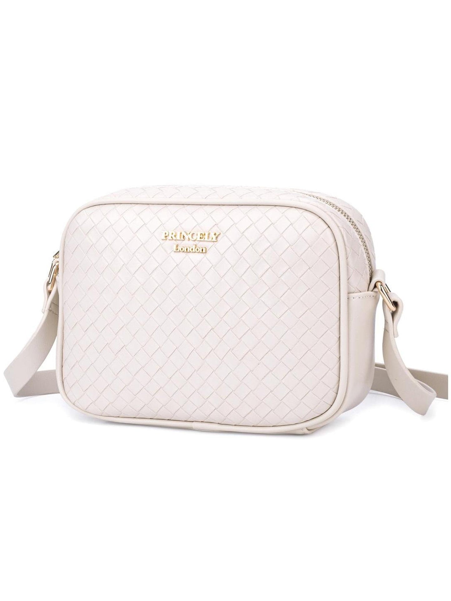 Schultertasche "Maya" offwhite