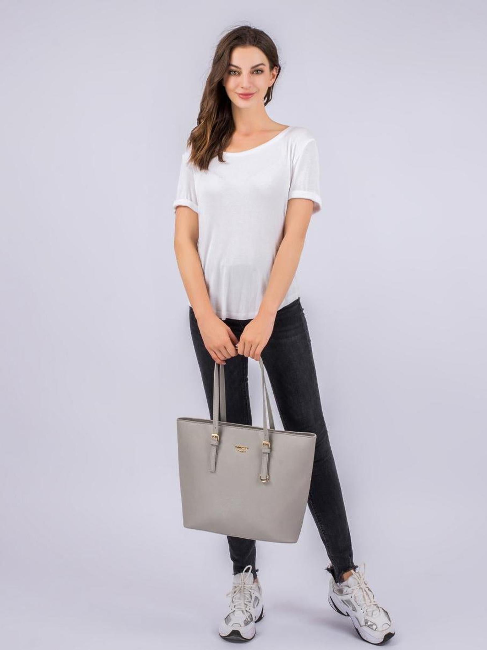 Shopper "Beverly medium (M)" Kreidegrau