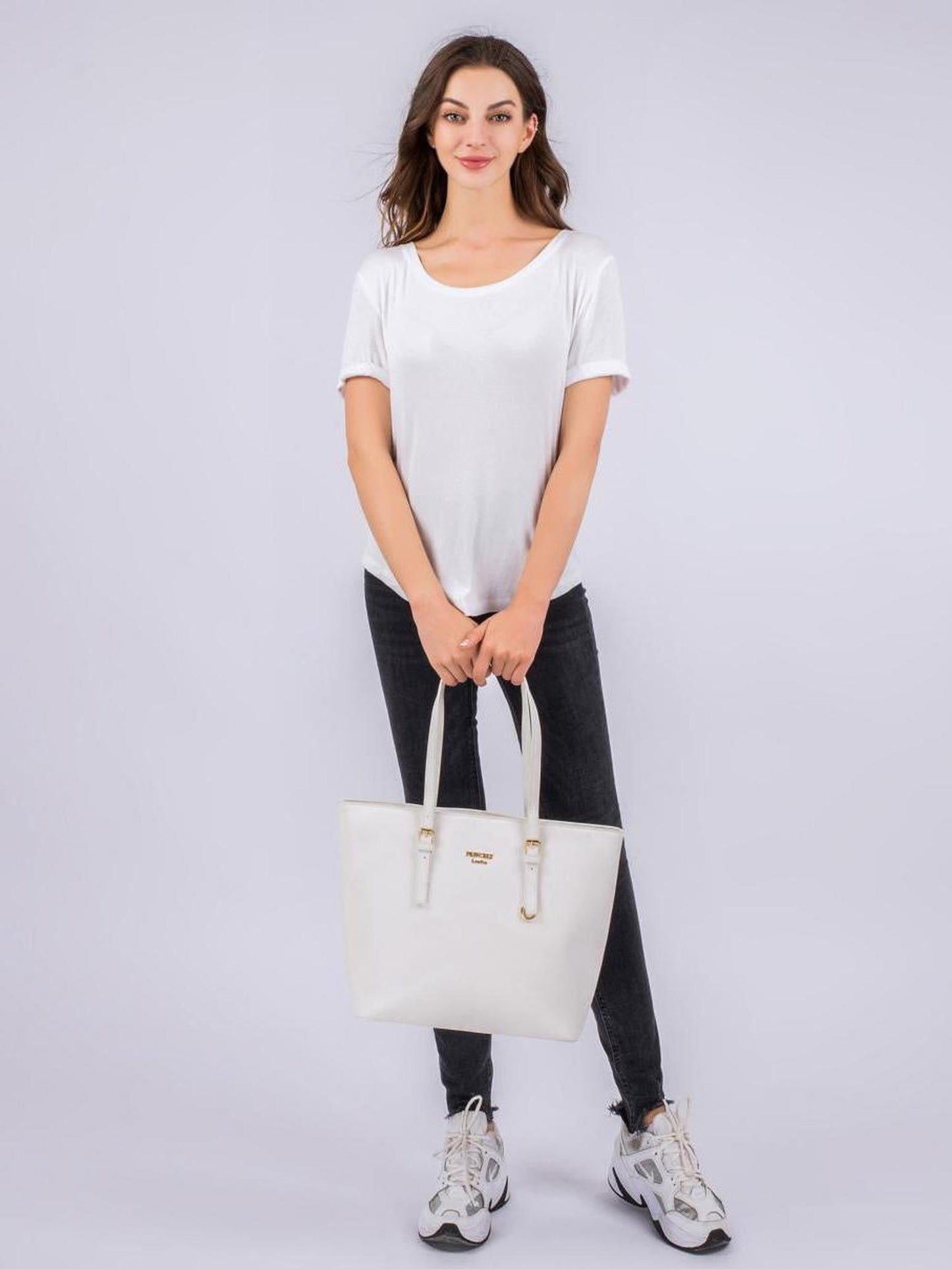 Shopper "Beverly medium (M)" Schneeweiß