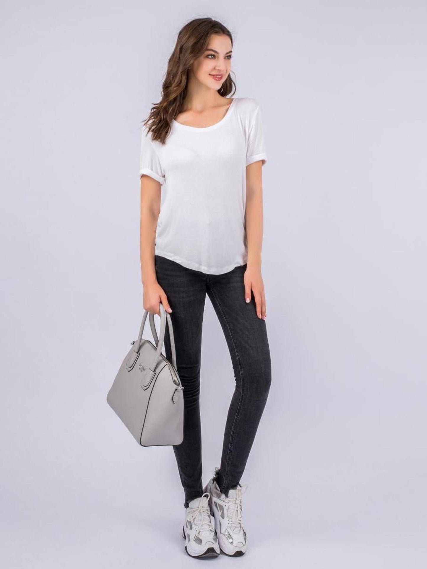 Handtasche "Stella" Hellgrau