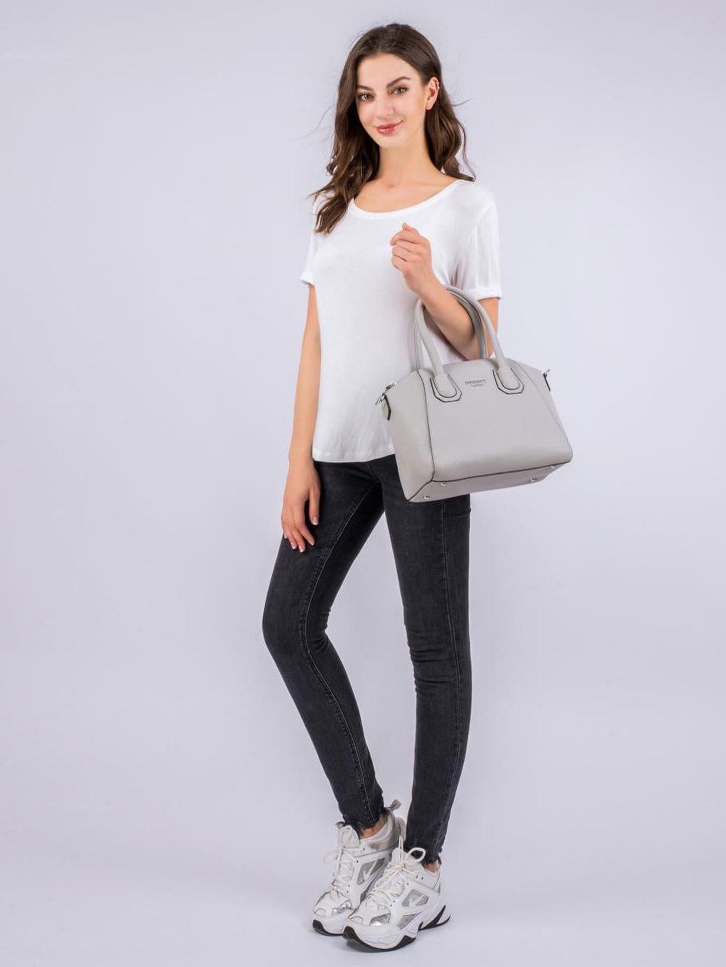 Handtasche "Stella" Hellgrau