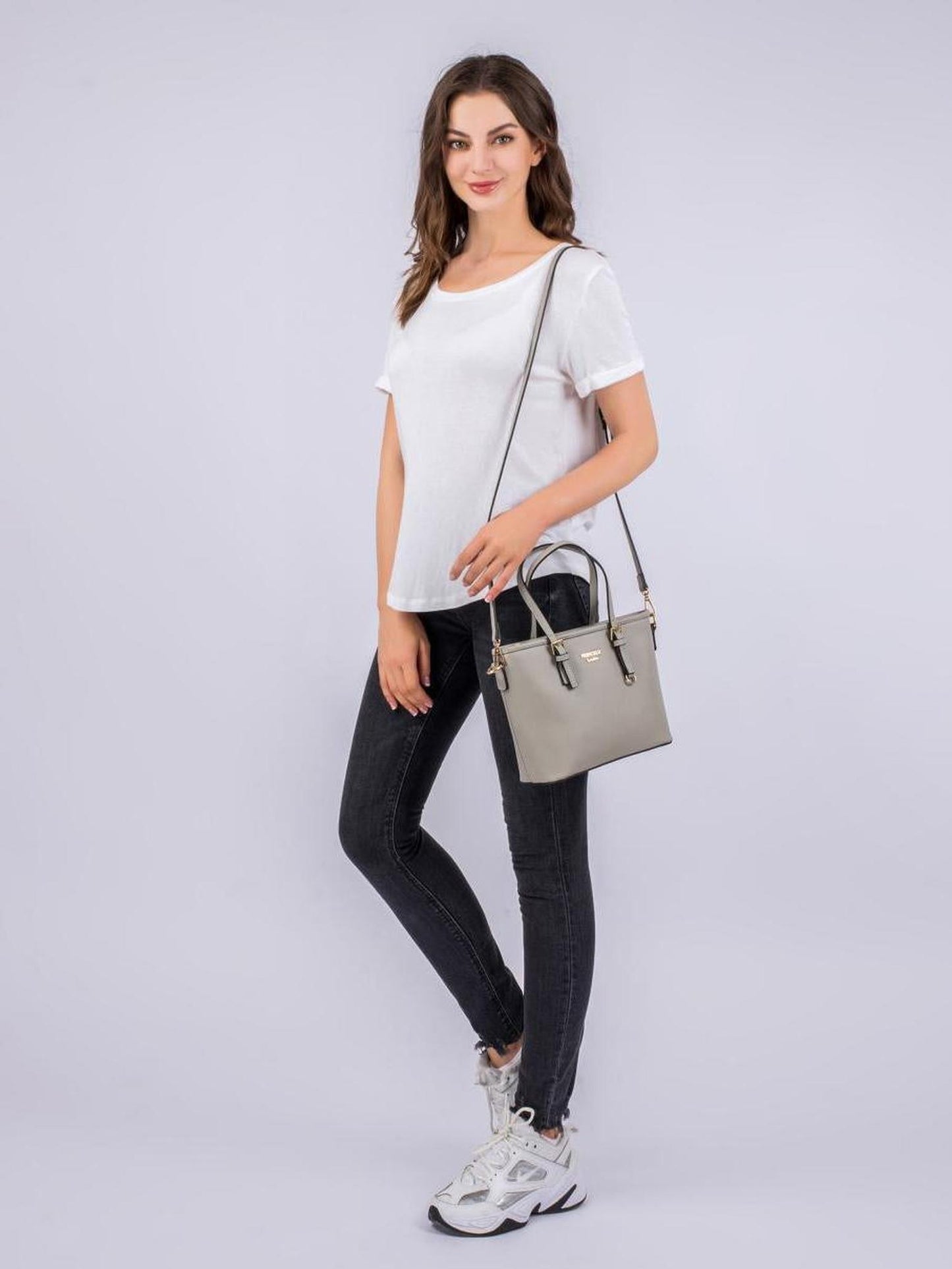 Shopper "Beverly small (S)" Kreidegrau