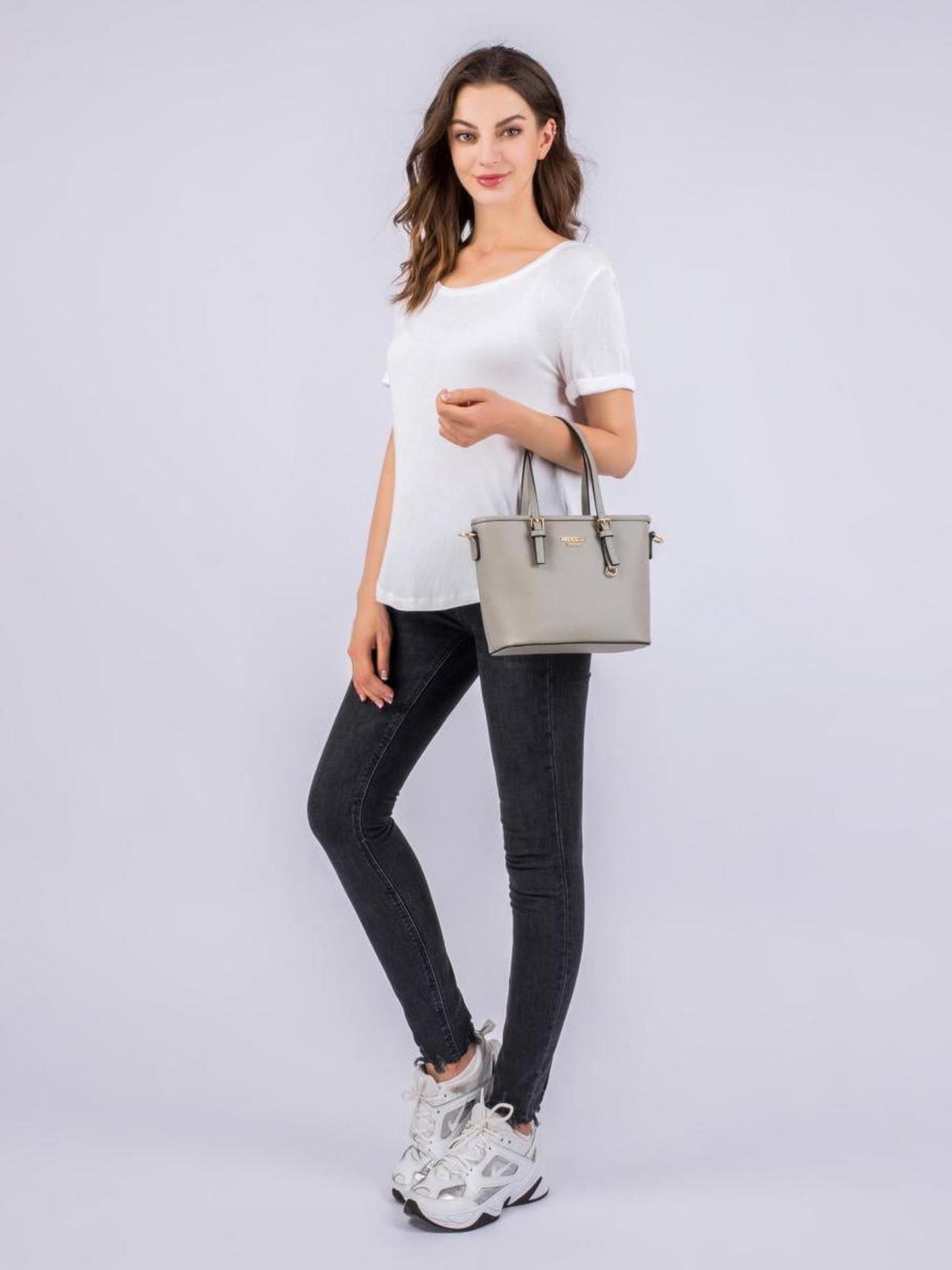 Shopper "Beverly small (S)" Kreidegrau