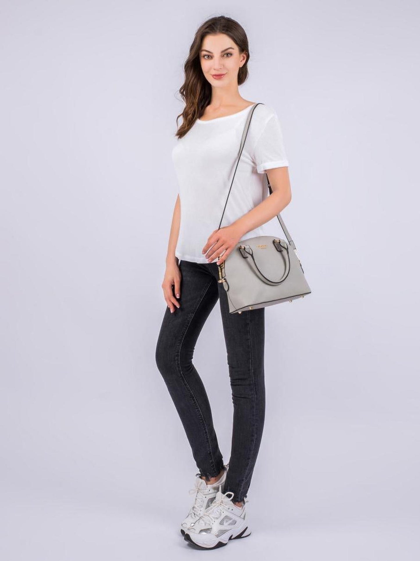 Handtasche "Roxy" Kreidegrau