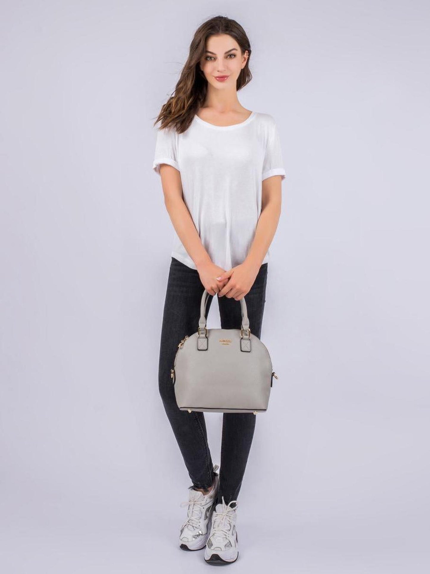 Handtasche "Roxy" Kreidegrau