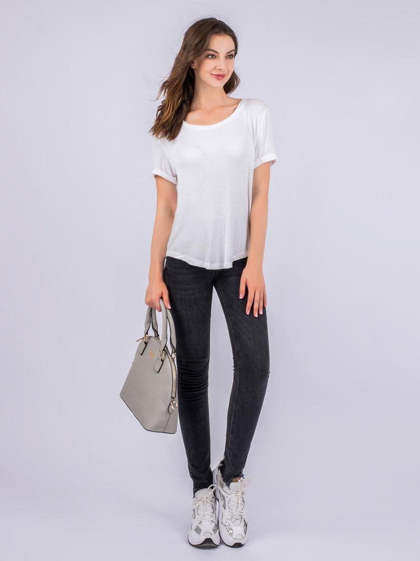 Handtasche "Roxy" Kreidegrau