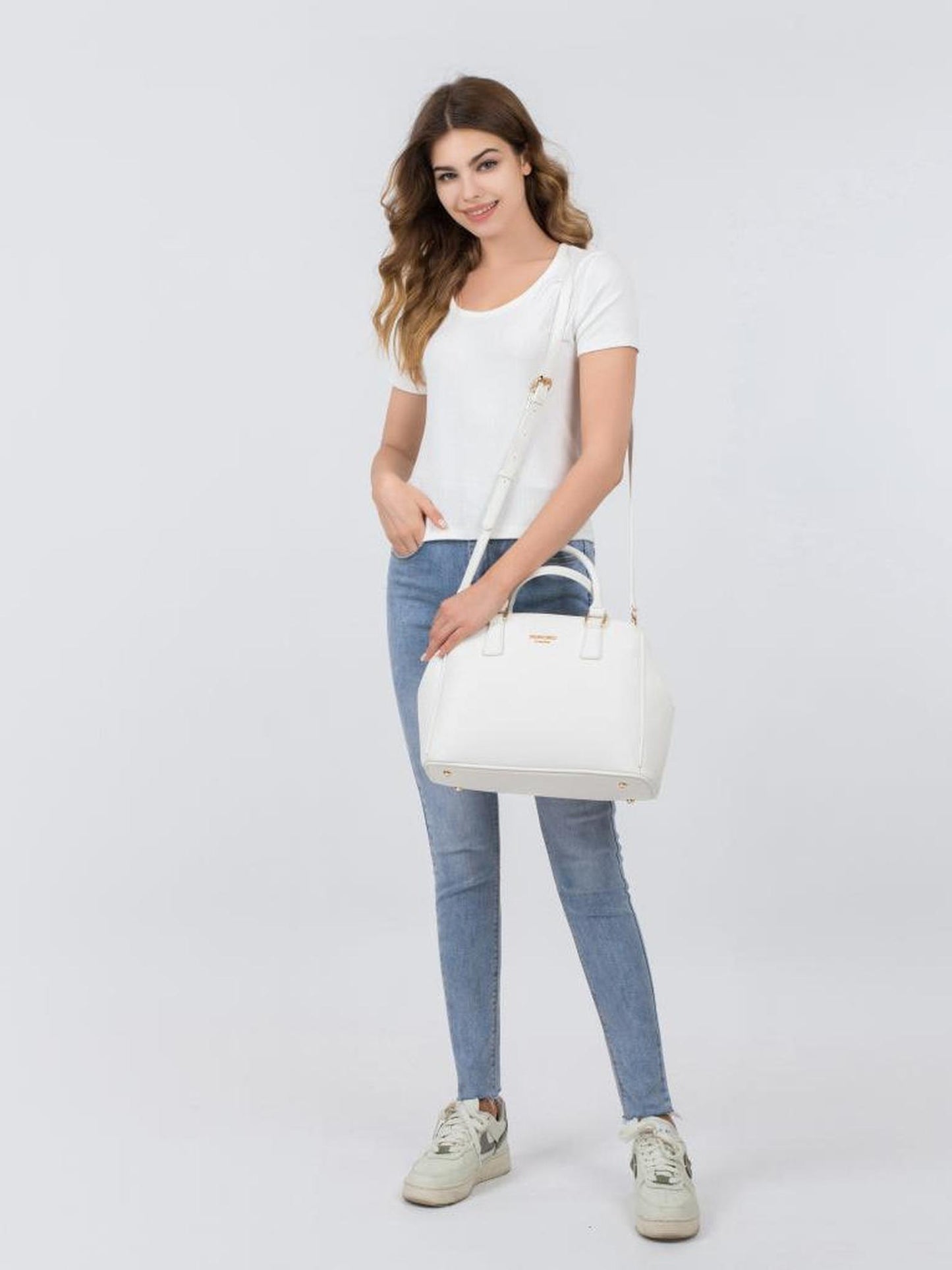 Handtasche "Victoria" Schneeweiß