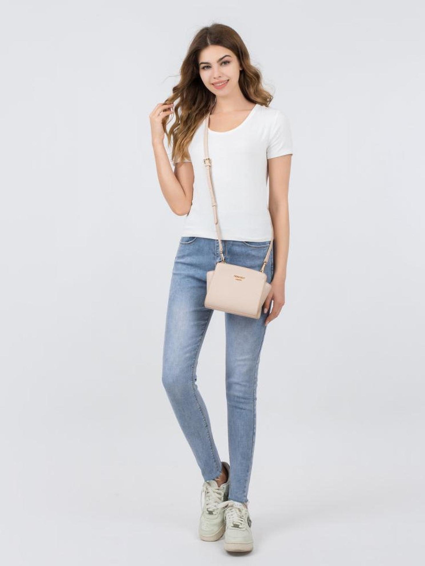 Schultertasche "Katy Small" Nude