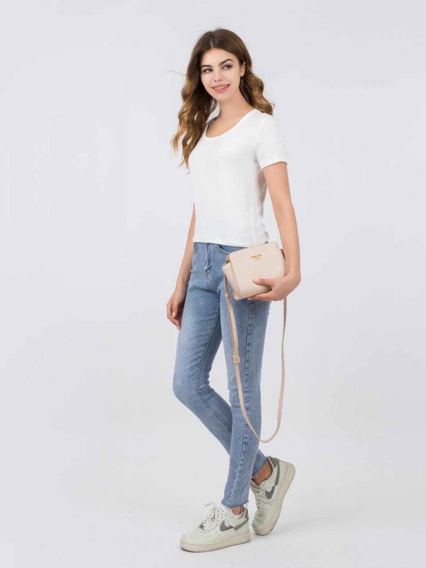 Schultertasche "Katy Small" Nude