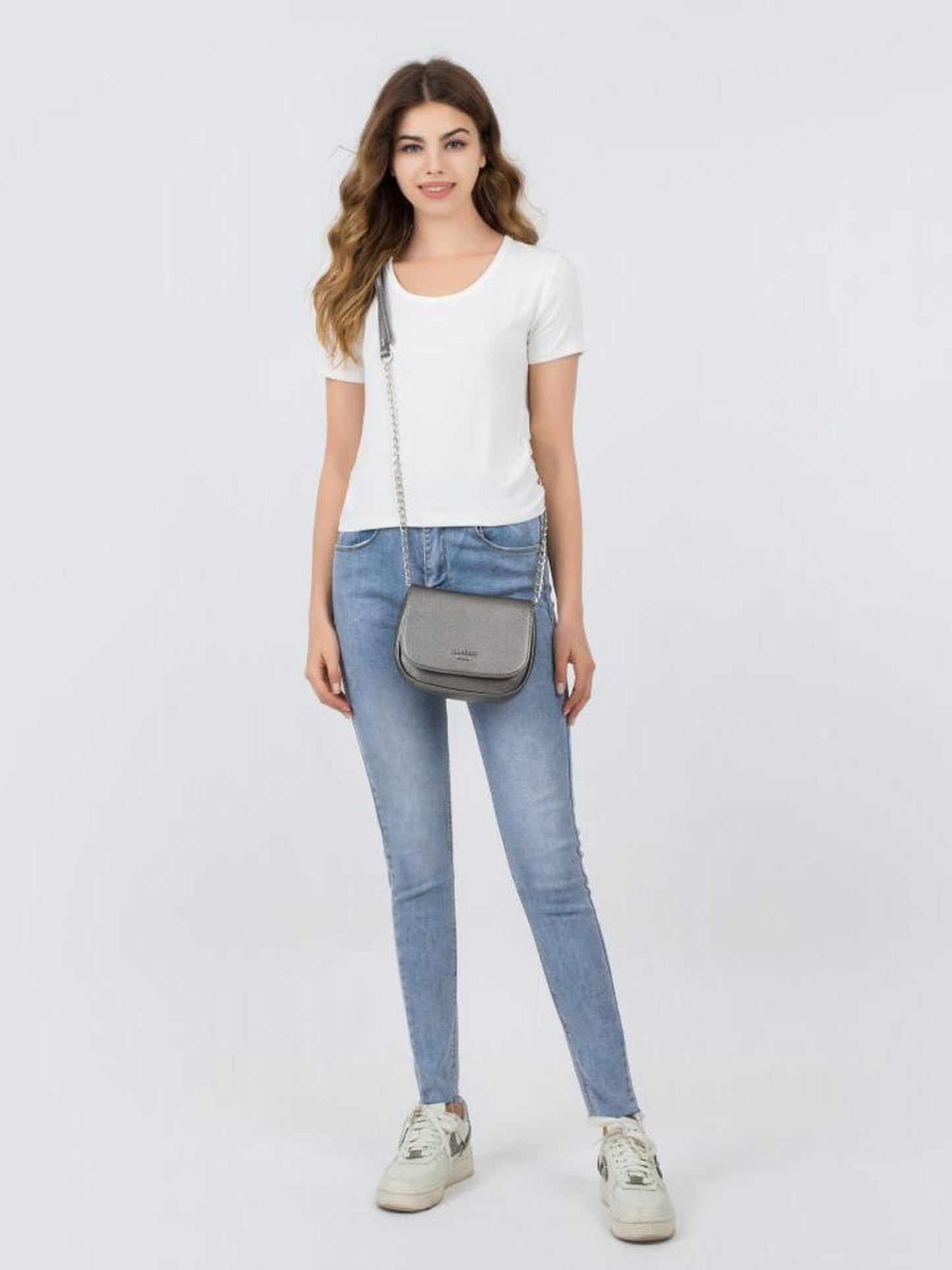 Satteltasche "Betty" dunkelsilber