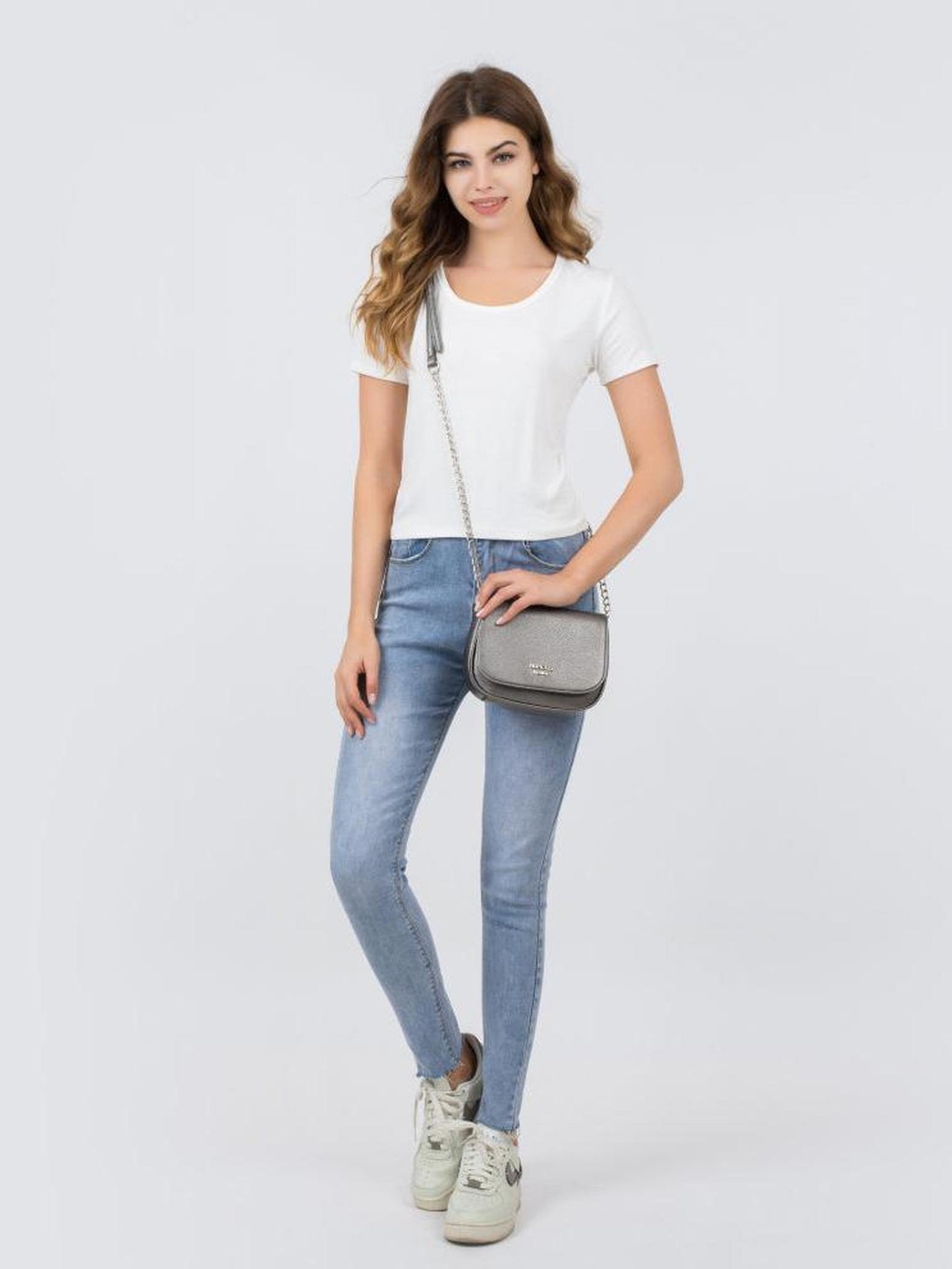 Satteltasche "Betty" dunkelsilber