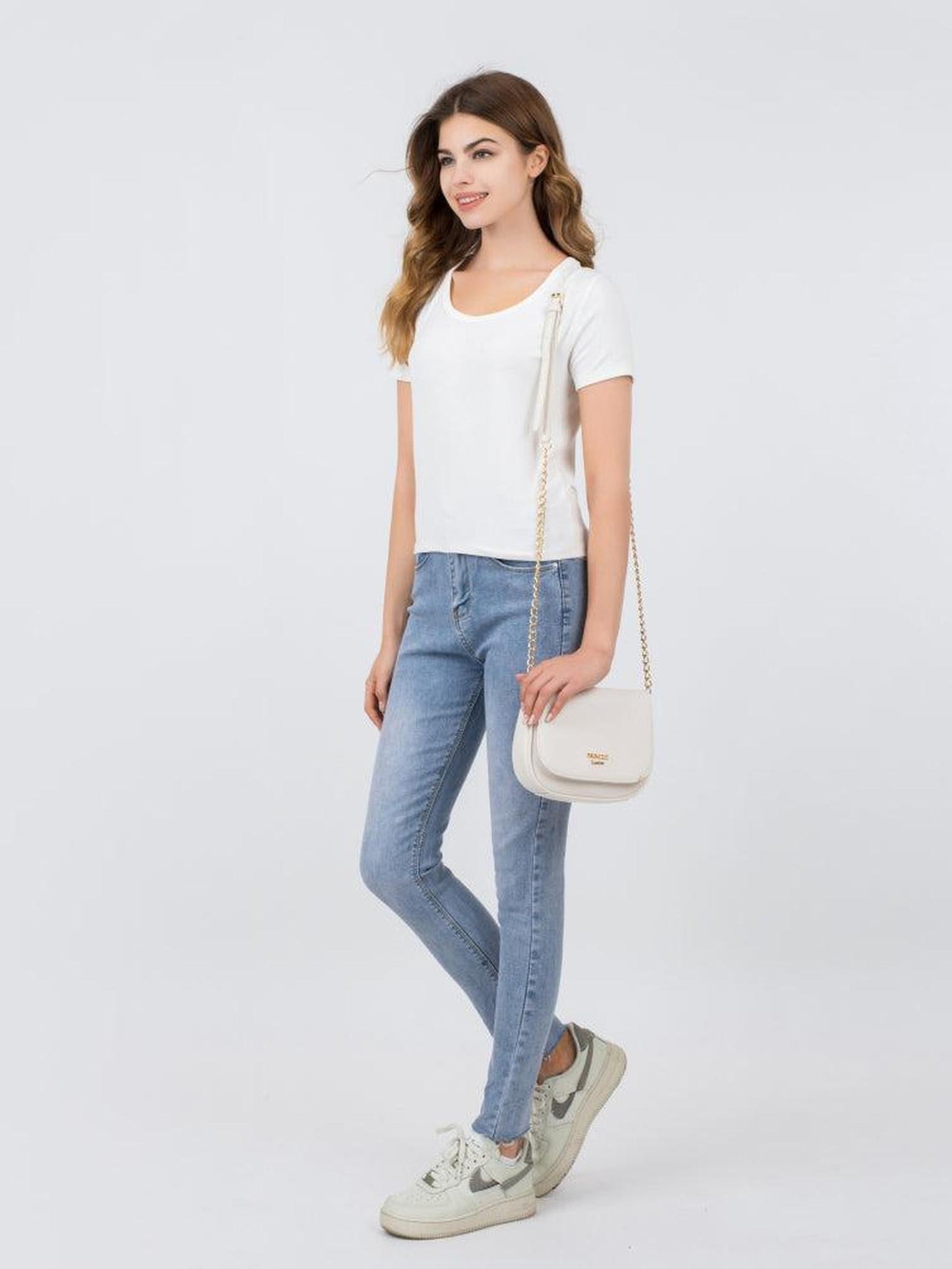 Satteltasche "Betty" offwhite