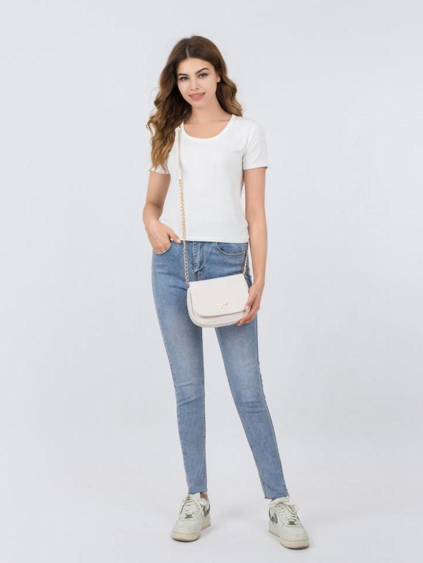 Satteltasche "Betty" offwhite