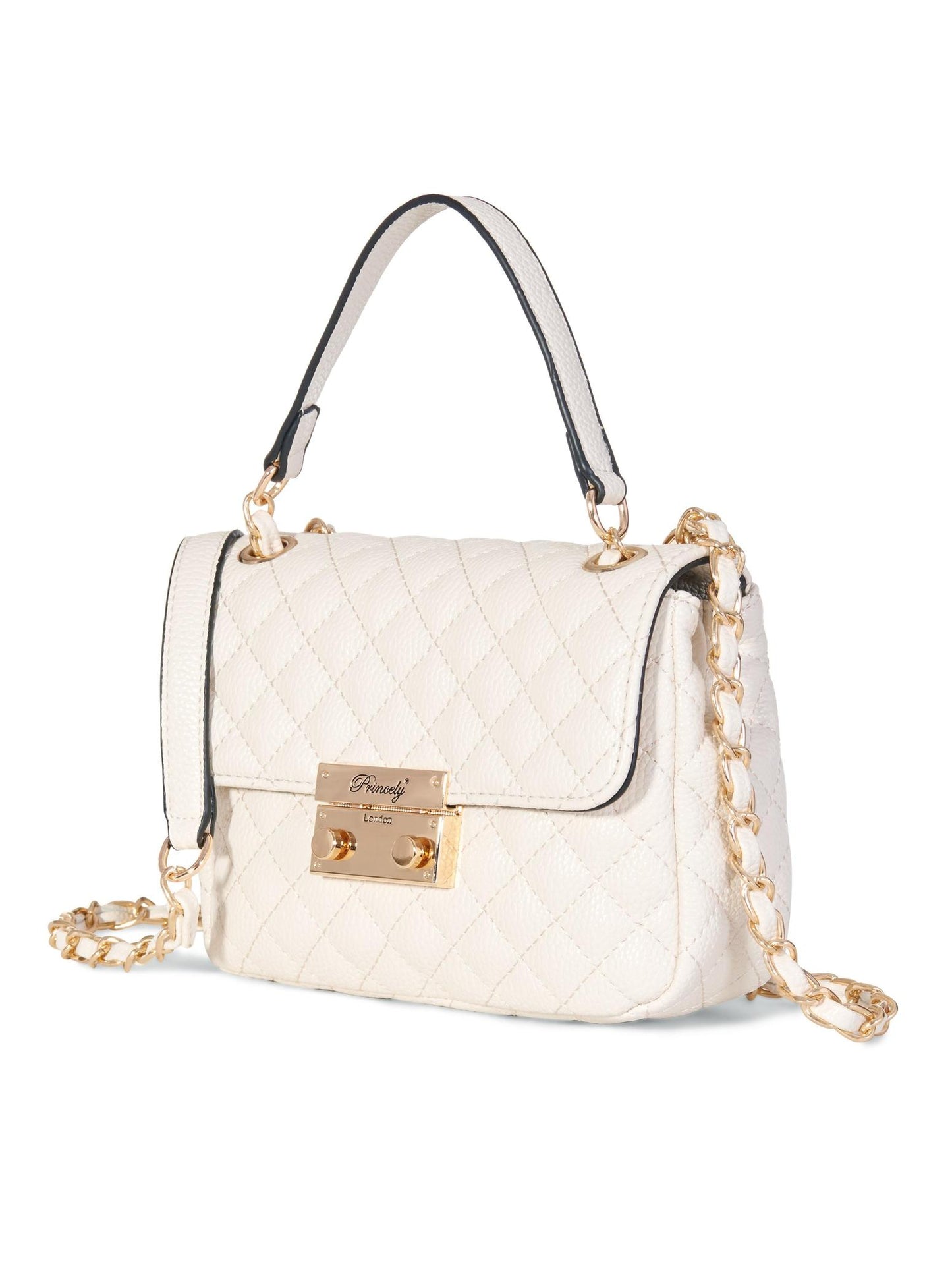 Schultertasche "Jacky" Offwhite