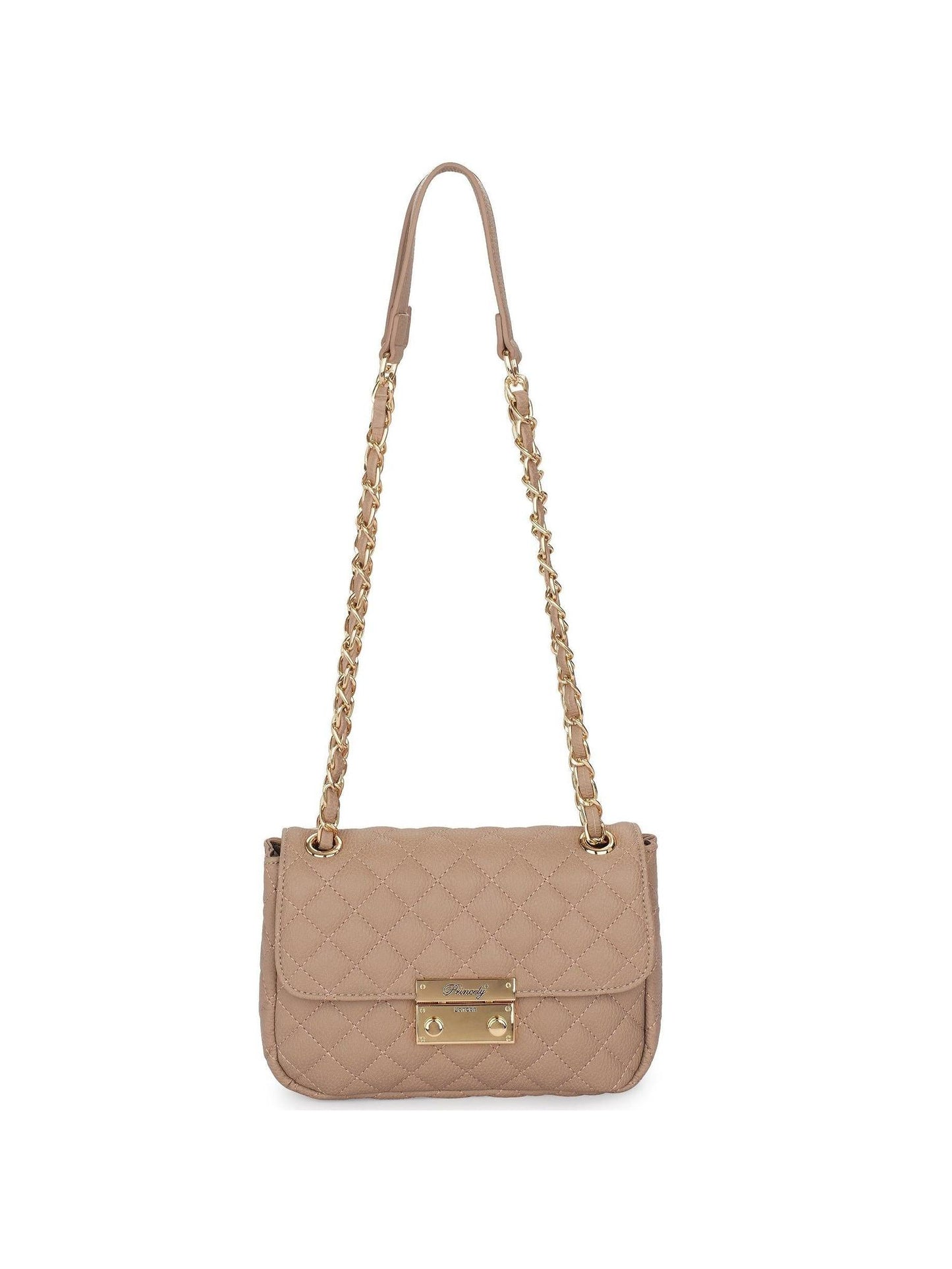Schultertasche "Jacky" Cappucino