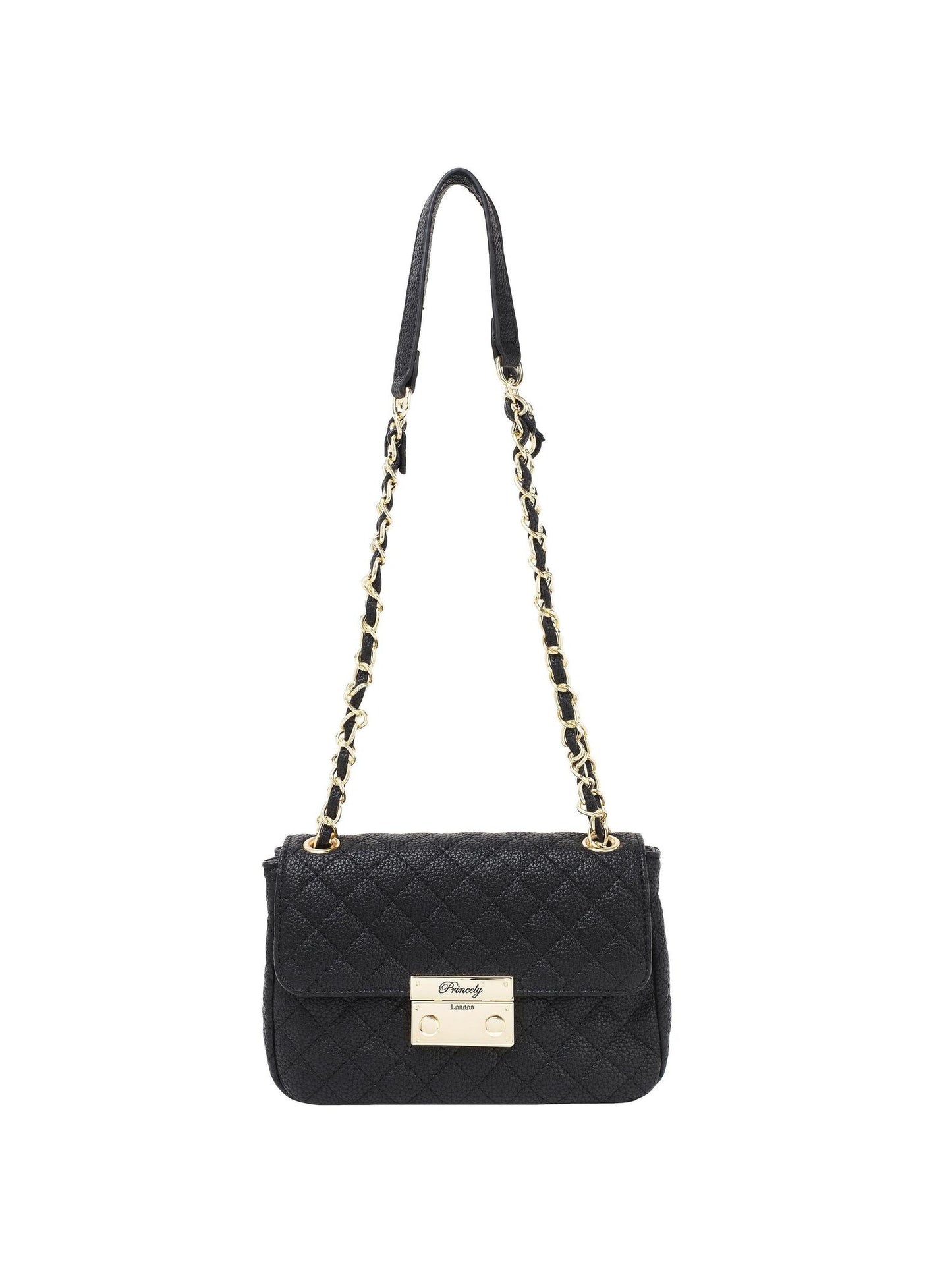Schultertasche "Jacky" Schwarz