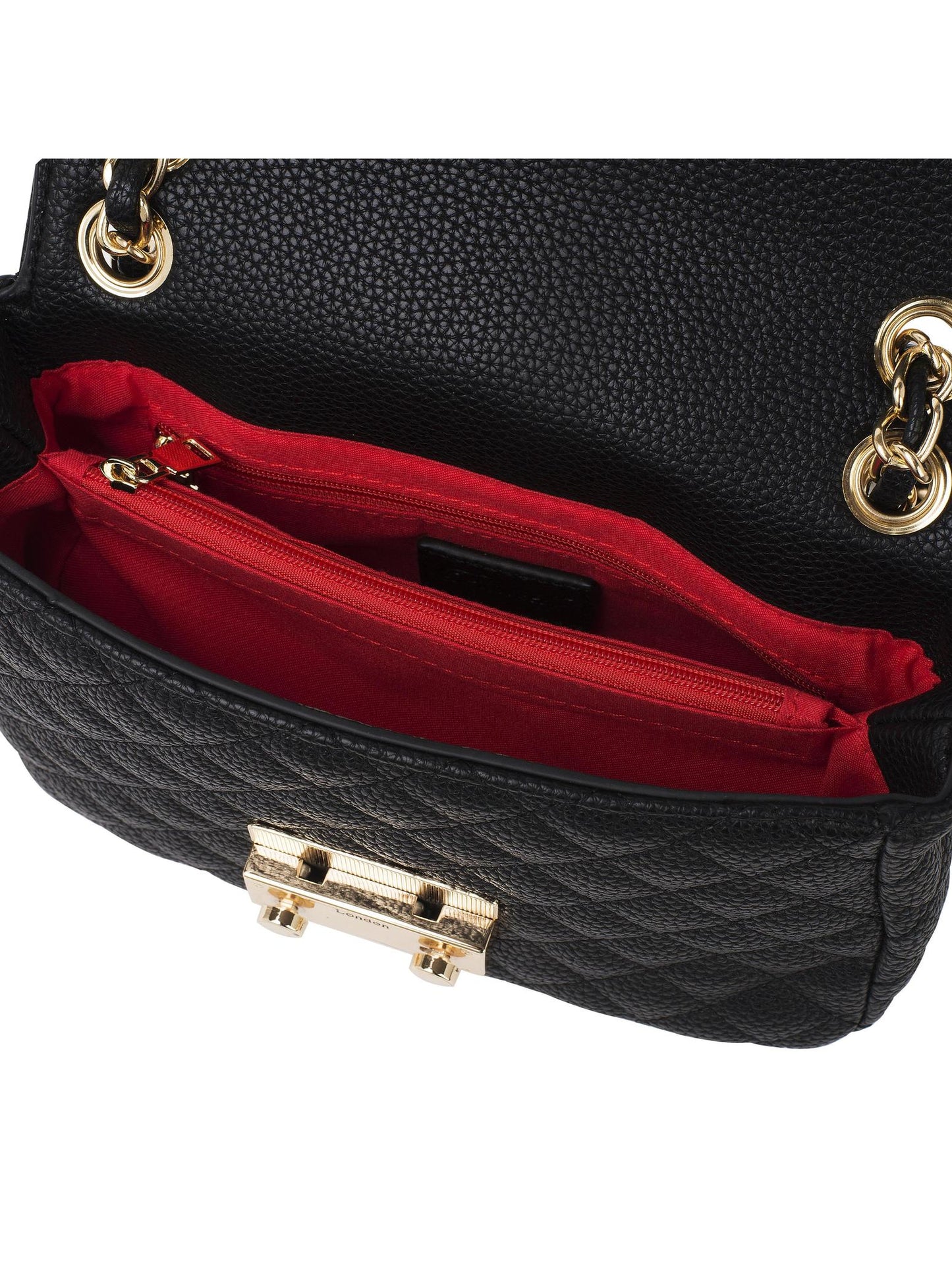 Schultertasche "Jacky" Schwarz