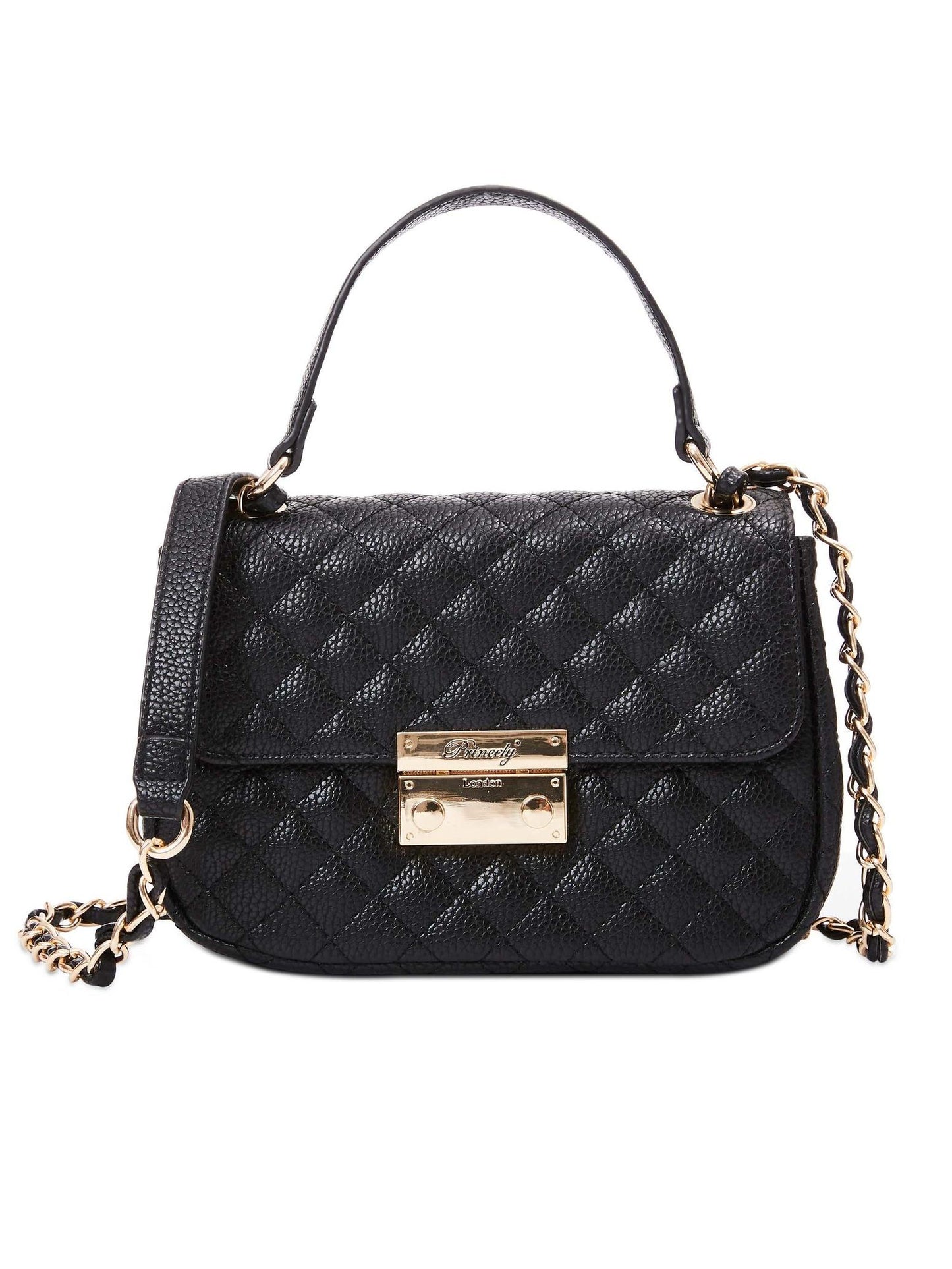 Schultertasche "Jacky" Schwarz