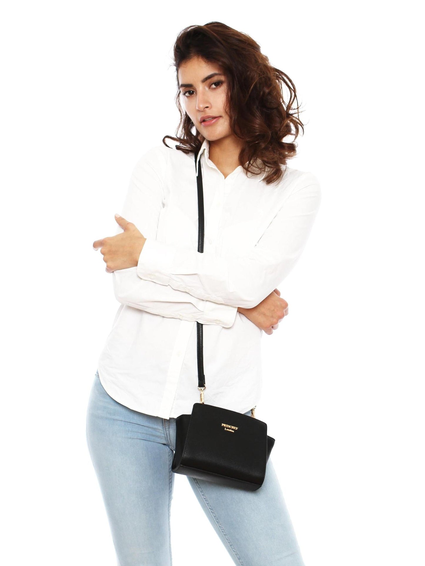 Schultertasche "Katy Small" Schwarz