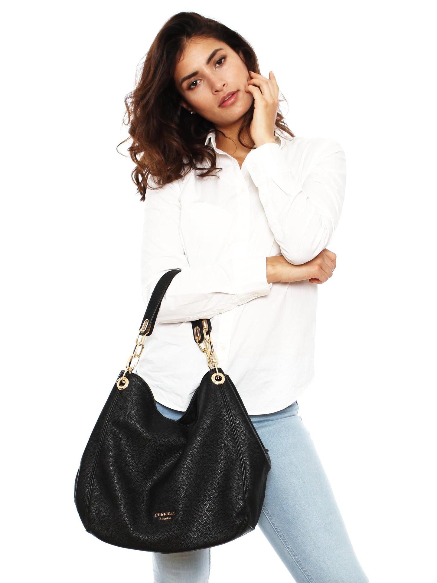 Beuteltasche "Lisa" schwarz