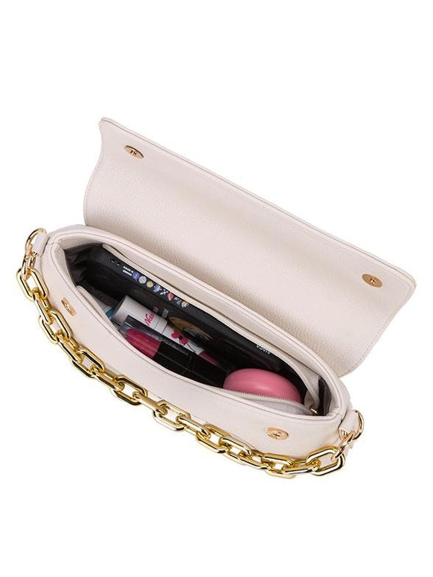 Schultertasche "Laura" Offwhite