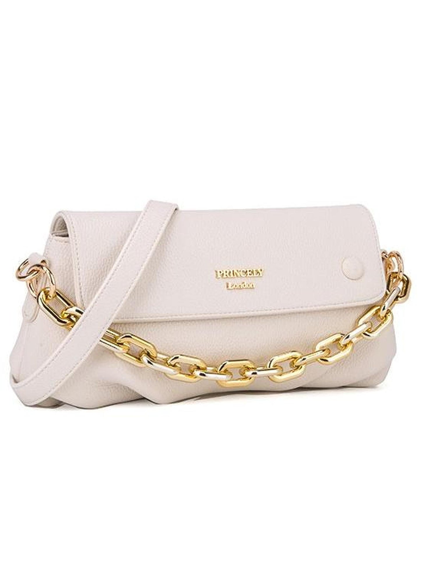 Schultertasche "Laura" Offwhite
