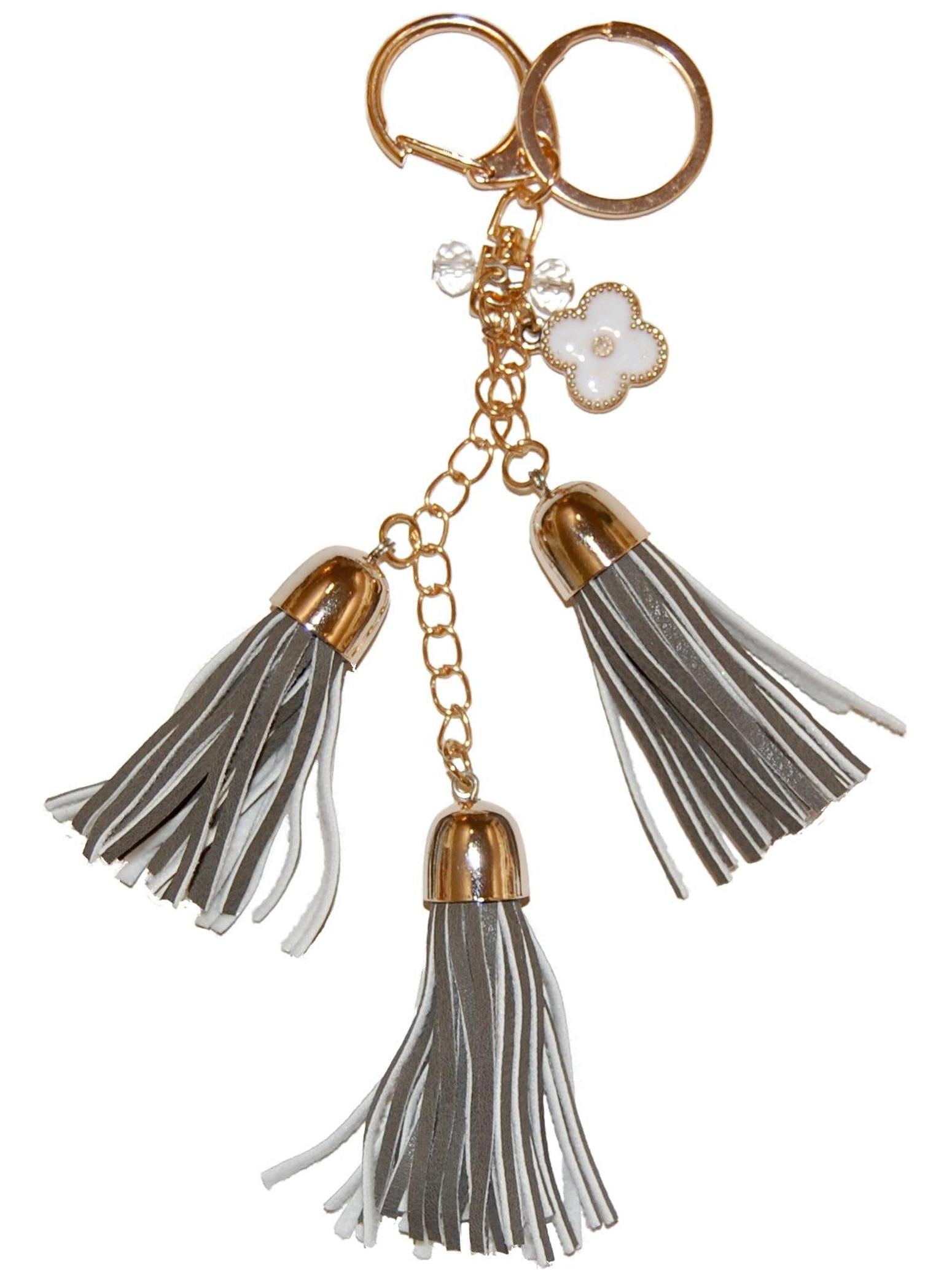 Taschenschmuck - "Joy" Grau