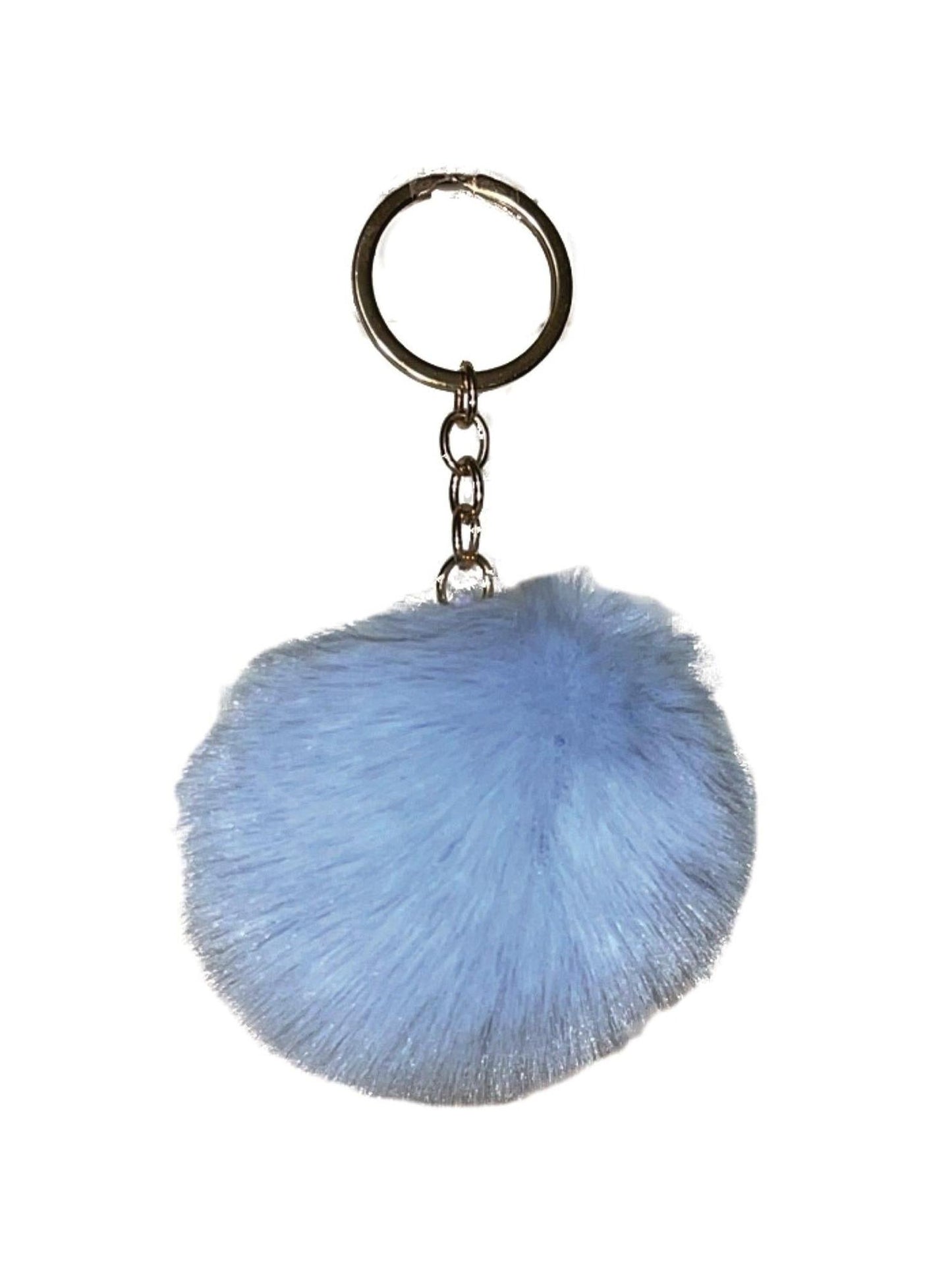 Kunstpelz Kugel - "Foxy" himmelblau