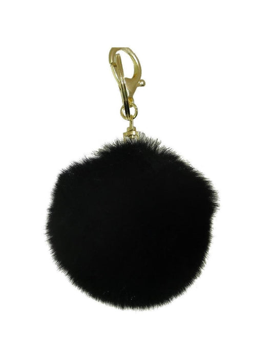 Kunstpelz Kugel - "Foxy" schwarz