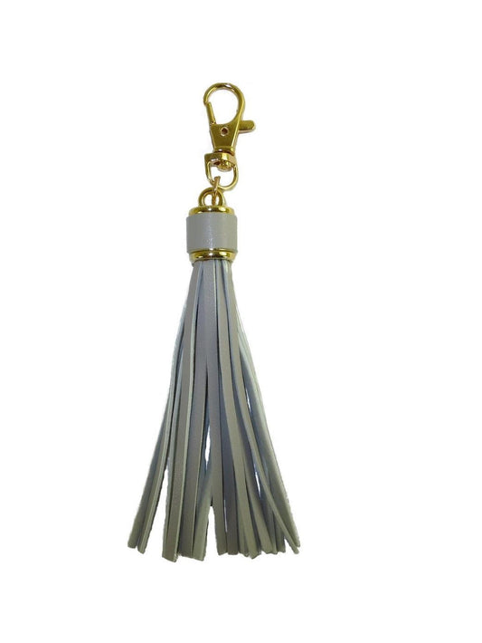 Taschenschmuck - "Glam" grau