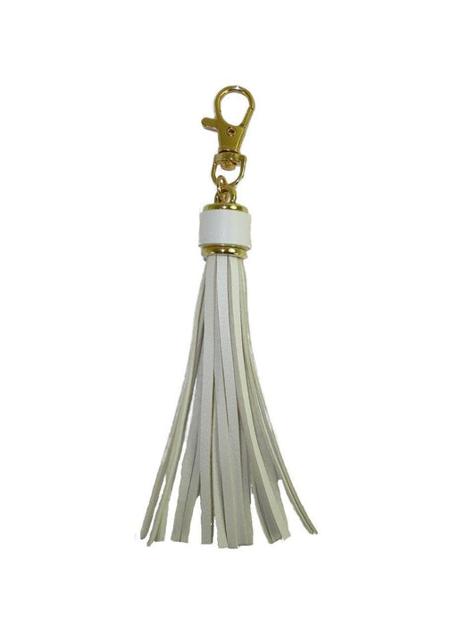 Taschenschmuck - "Glam" weiss