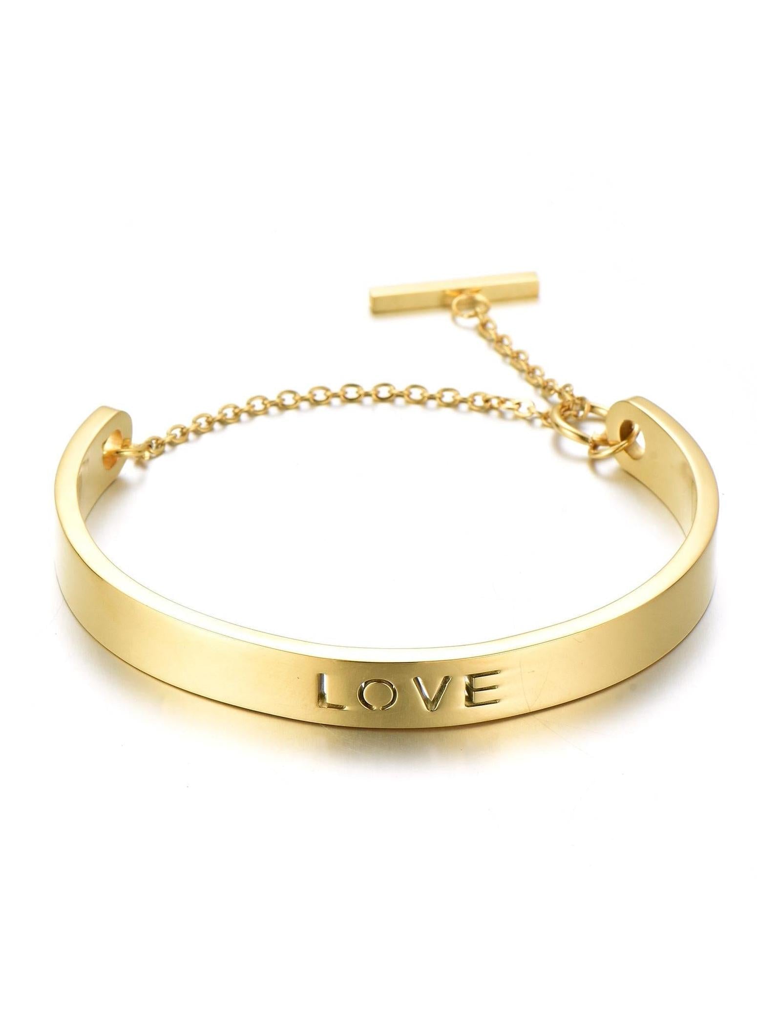 Armreif LOVE gold